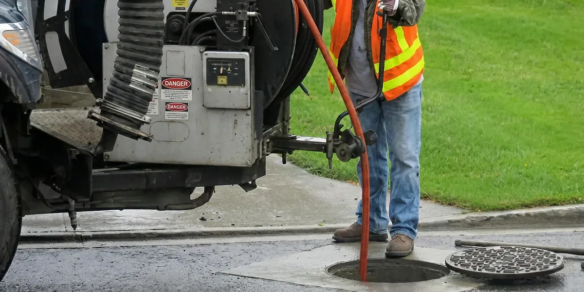 sewage clean up professionals using industrial equipment to remove contaminated wastewater in West Palm Beach, FL